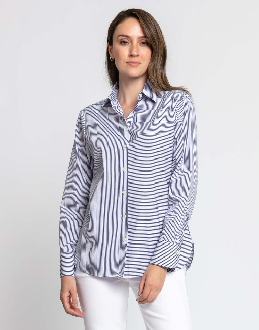 Margot Long Sleeve Stripe/Check Shirt