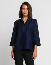 Load image into Gallery viewer, Aileen 3/4 Sleeve Bi-Color Stripe Top