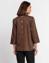 Load image into Gallery viewer, Aileen 3/4 Sleeve Bi-Color Stripe Top