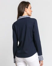 Load image into Gallery viewer, Leona Long Sleeve Knit With Stripe/Gingham Combo Top
