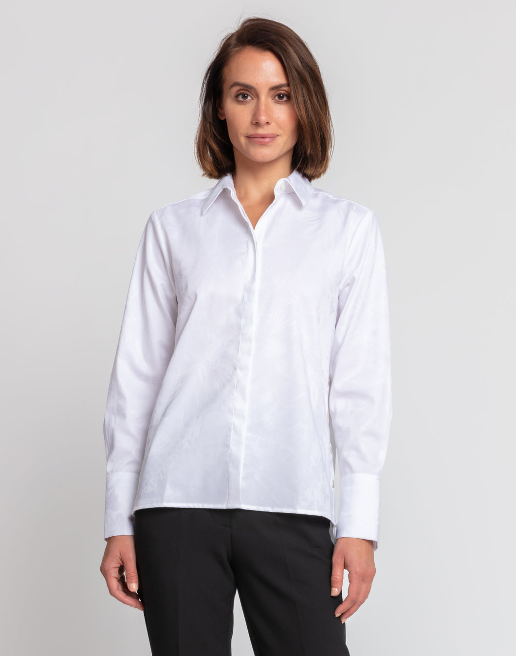 Maxine Long Sleeve Side Button Shirt