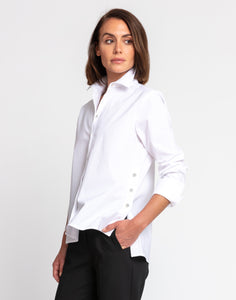 Maxine Long Sleeve Side Button Shirt