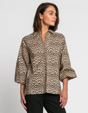 Load image into Gallery viewer, Arianna Puff Sleeve Animal Print Top