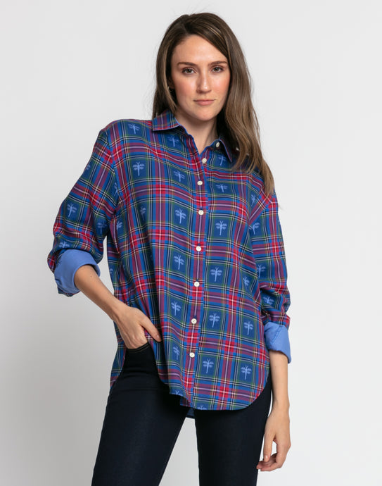 Halsey Long Sleeve Dragonfly Tartan Shirt