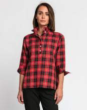 Load image into Gallery viewer, Camilla 3/4 Sleeve Buffalo Plaid Top