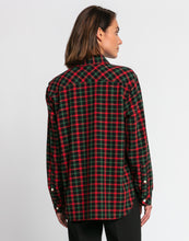 Load image into Gallery viewer, Halsey Long Sleeve Pucker Tartan Shirt