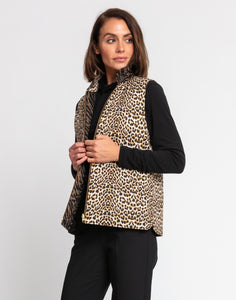 Lauren Reversible Zebra/Animal Print Vest