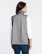 Load image into Gallery viewer, Lauren Reversible Gingham Check to Stripe Vest