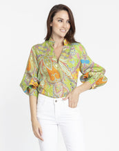 Load image into Gallery viewer, Billie Long Sleeve Linen Paisley Print
