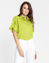 Load image into Gallery viewer, Lulu Short Sleeve Luxe Linen Shirt