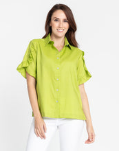Load image into Gallery viewer, Lulu Short Sleeve Luxe Linen Shirt