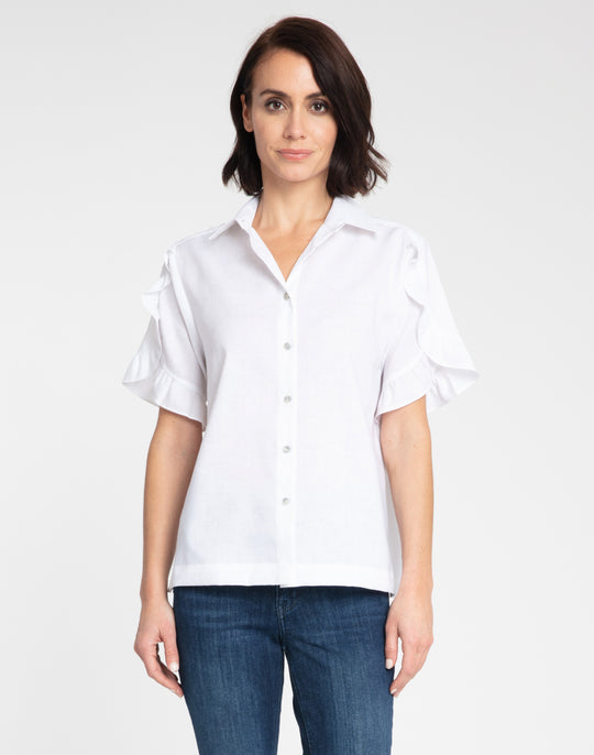 Lulu Short Sleeve Luxe Linen Shirt