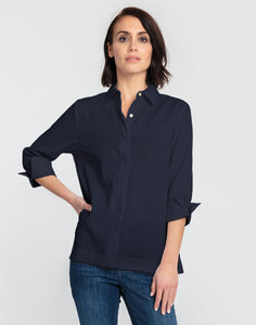 Xena 3/4 Sleeve Luxe Linen Shirt