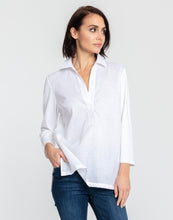 Load image into Gallery viewer, Ivy 3/4 Sleeve Luxe Linen/Knit Tunic