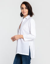 Load image into Gallery viewer, Ivy 3/4 Sleeve Luxe Linen/Knit Tunic
