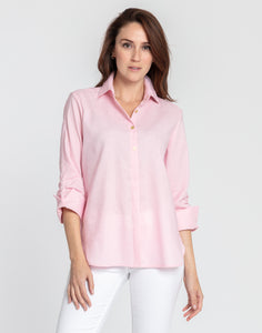 Zoey 3/4 Sleeve Luxe Linen Shirt