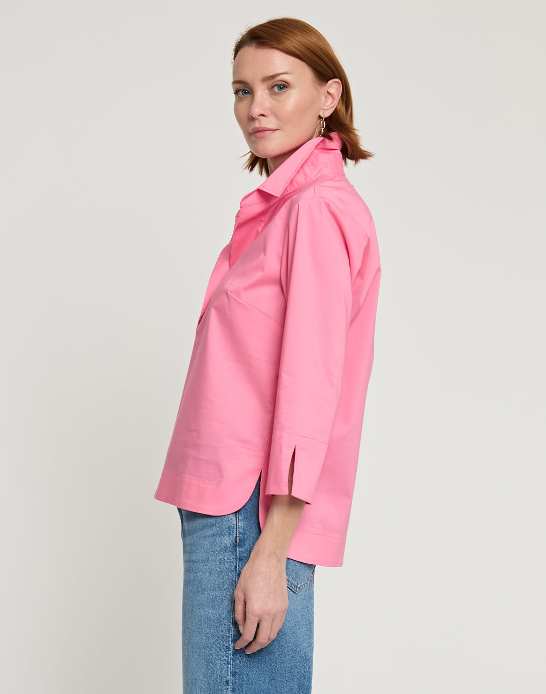 Aileen 3/4 Sleeve Button Back Top – Hinson Wu