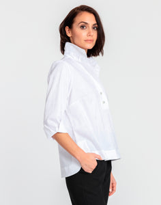 Aileen 3/4 Sleeve Button Back Top