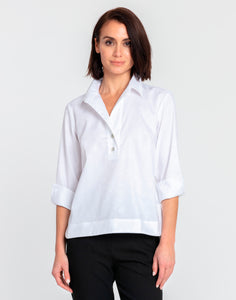 Aileen 3/4 Sleeve Button Back Top