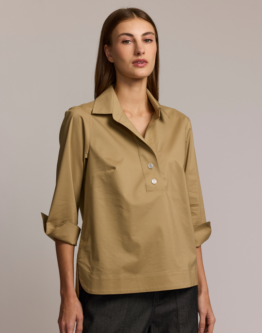 Aileen 3/4 Sleeve Button Back Top