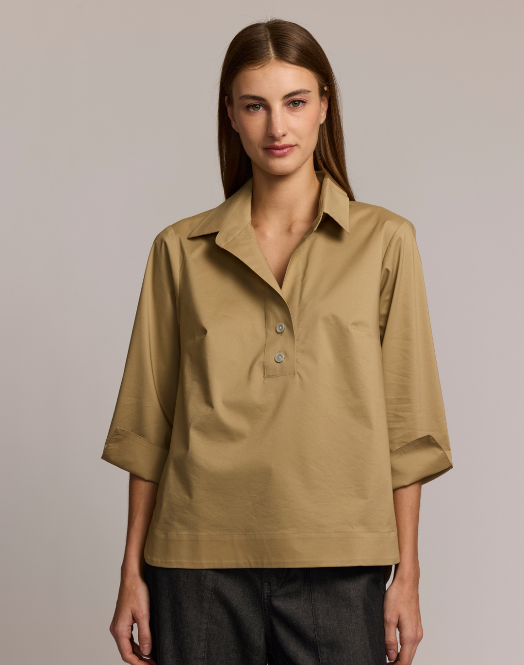 Aileen 3/4 Sleeve Button Back Top