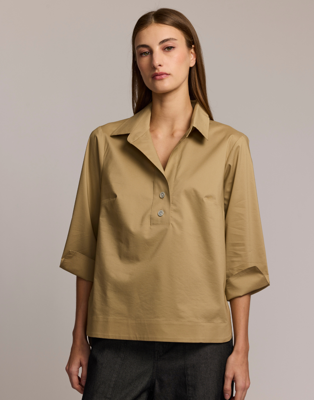 Aileen 3/4 Sleeve Button Back Top