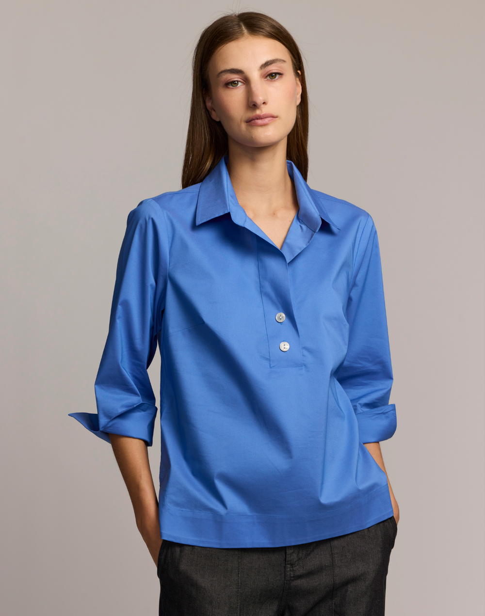 Aileen 3/4 Sleeve Button Back Top