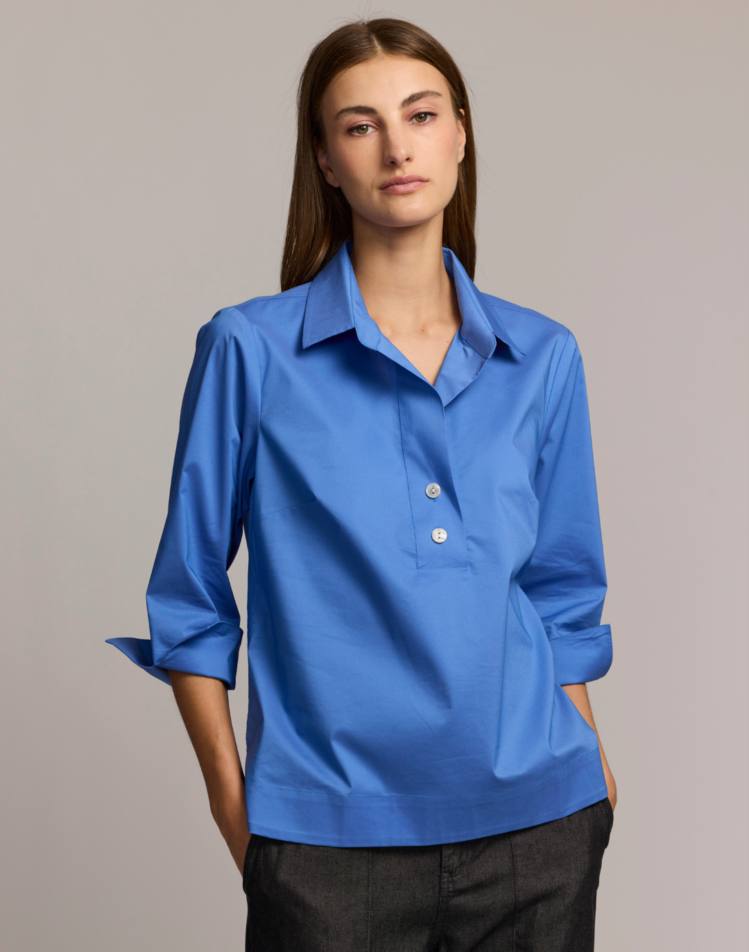Aileen 3/4 Sleeve Button Back Top