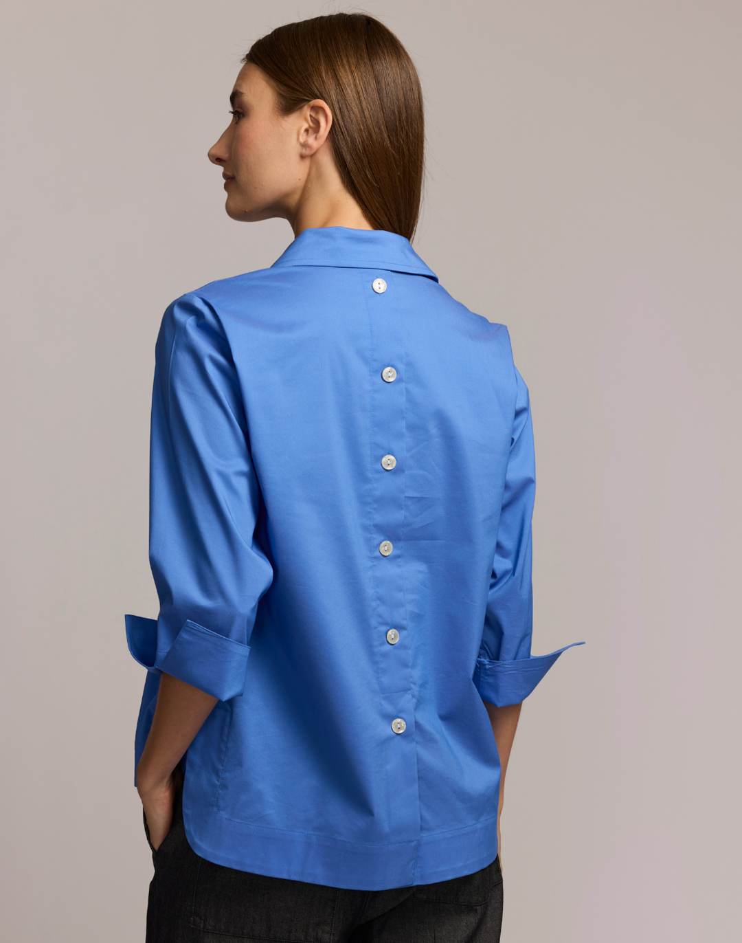 Aileen 3/4 Sleeve Button Back Top