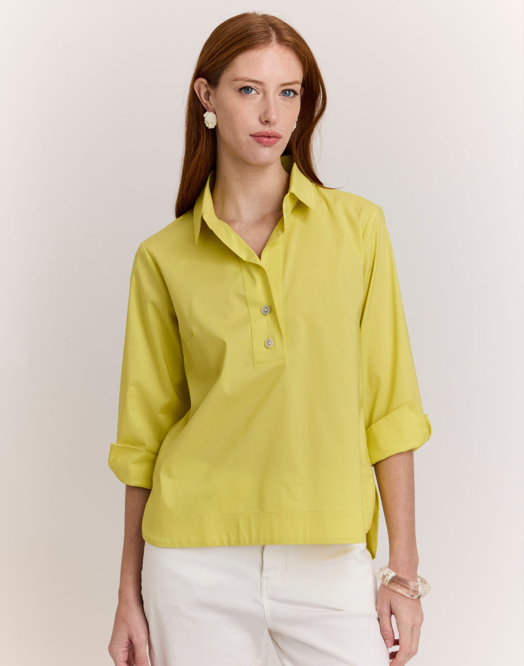 Aileen 3/4 Sleeve Button Back Top – Hinson Wu Aileen 3/4 Sleeve Button Back Top – Hinson Wu
