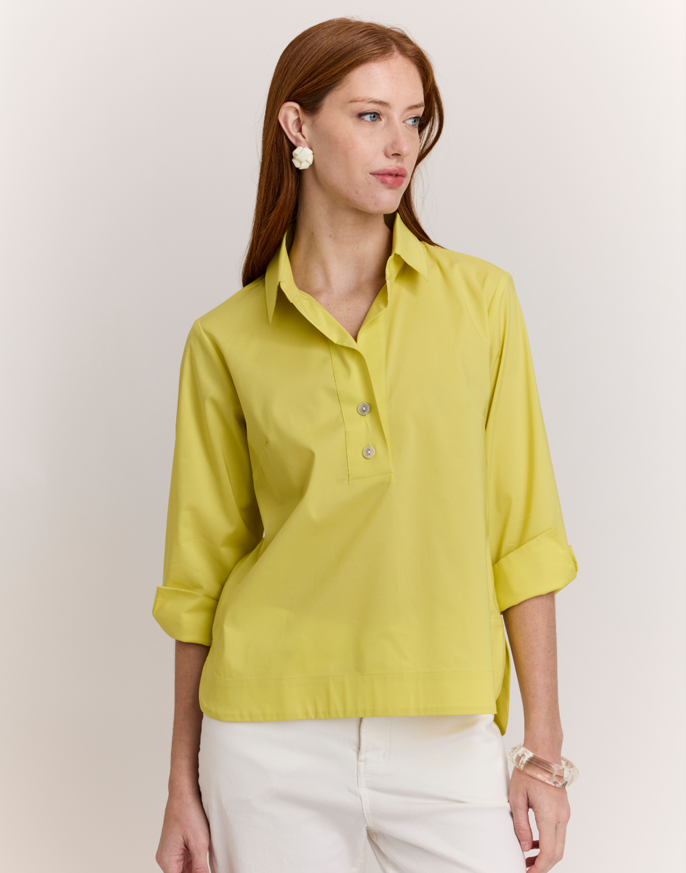 Aileen 3/4 Sleeve Button Back Top