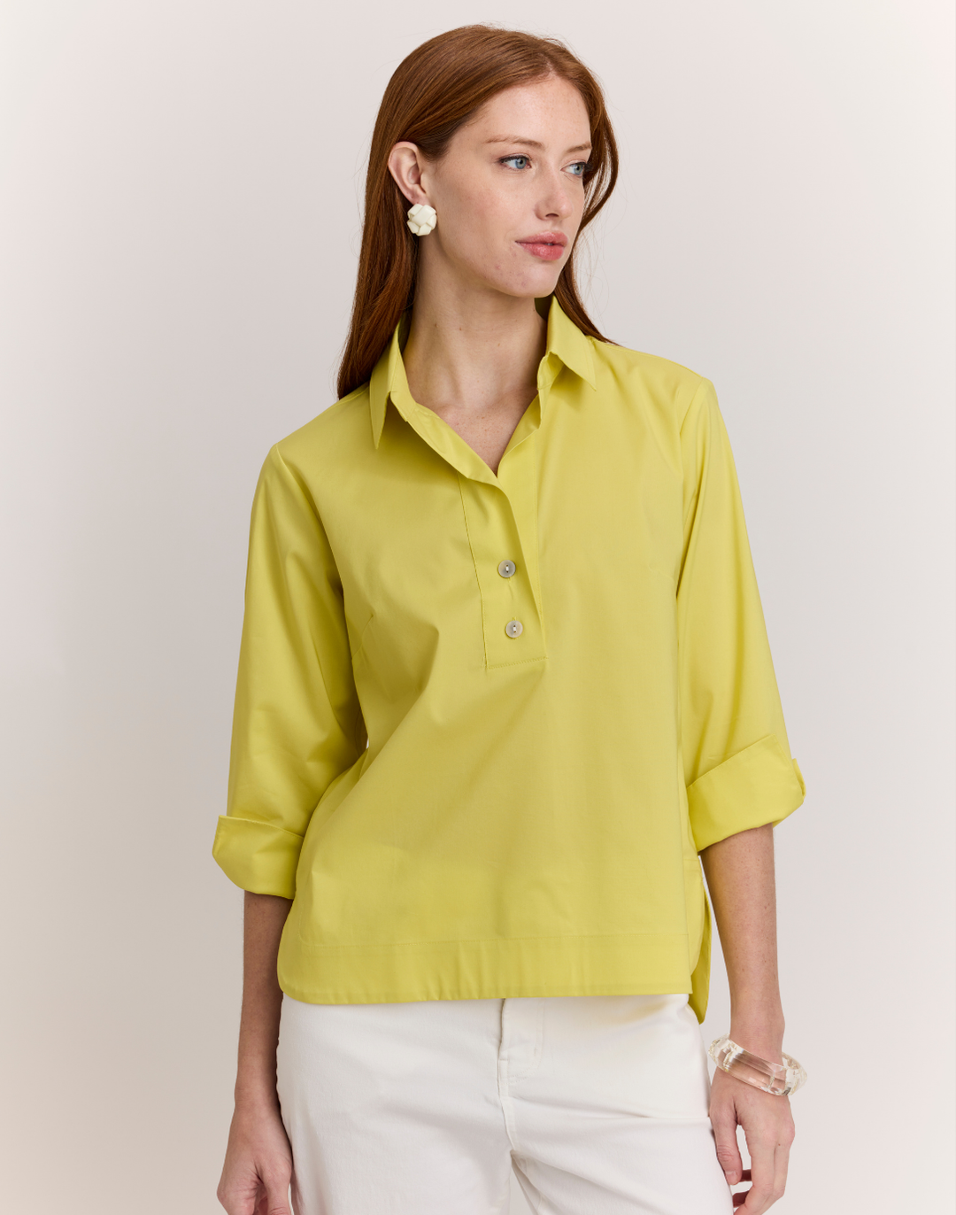 Aileen 3/4 Sleeve Button Back Top