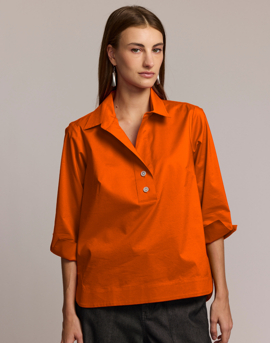 Aileen 3/4 Sleeve Button Back Top
