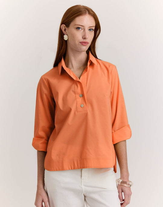 Aileen 3/4 Sleeve Button Back Top