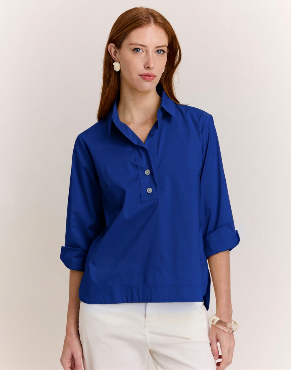 Aileen 3/4 Sleeve Button Back Top