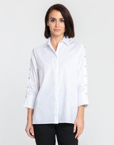 Eleanor 3/4 Sleeve Solid Shirt