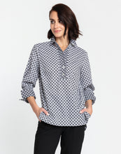 Load image into Gallery viewer, Morgan 3/4 Sleeve Mini Tile Print Top