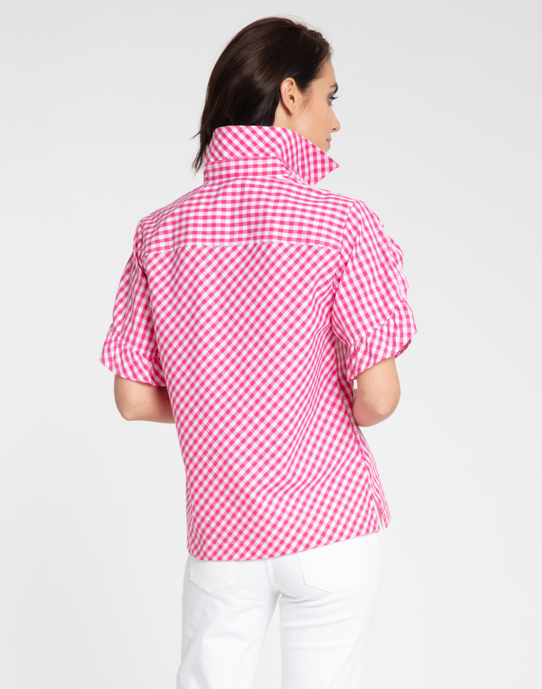 Lulu Short Sleeve Classic Mini Gingham Shirt