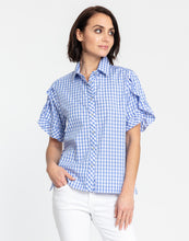 Load image into Gallery viewer, Lulu Short Sleeve Classic Mini Gingham Shirt