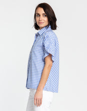 Load image into Gallery viewer, Lulu Short Sleeve Classic Mini Gingham Shirt