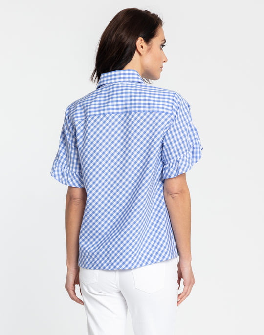 Lulu Short Sleeve Classic Mini Gingham Shirt
