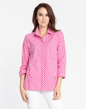 Load image into Gallery viewer, Alison 3/4 Sleeve Classic Mini Gingham Shirt