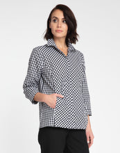 Load image into Gallery viewer, Alison 3/4 Sleeve Classic Mini Gingham Shirt