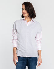 Load image into Gallery viewer, Larissa Long Sleeve Luxe Linen Cabana Stripes Shirt