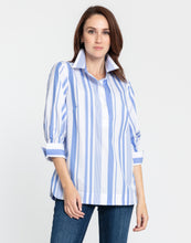 Load image into Gallery viewer, Morgan 3/4 Sleeve Variegated Stripes Top