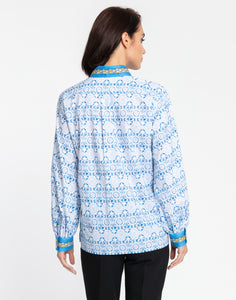Billie Long Sleeve Seville Print Top