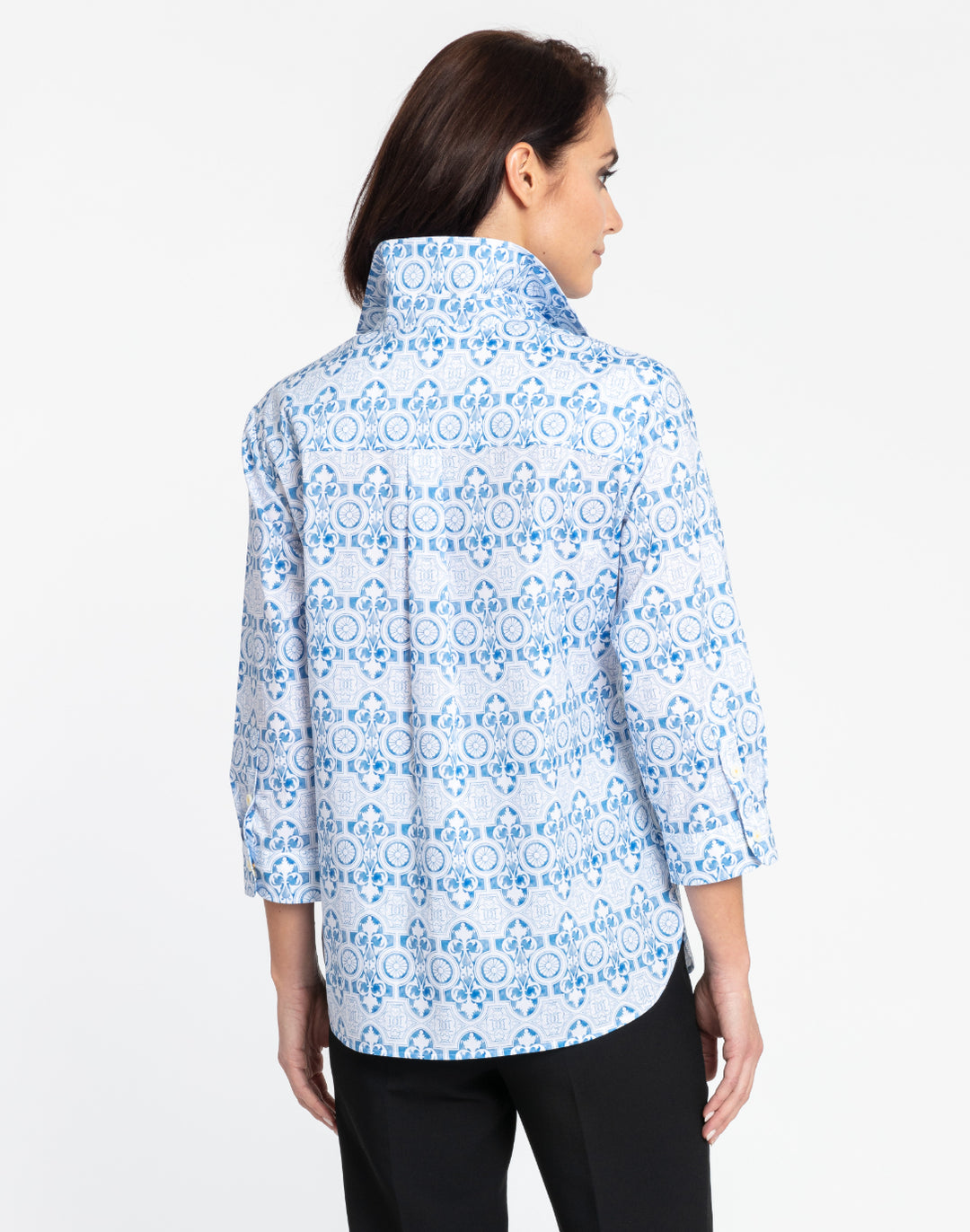 Margot 3/4 Sleeve Seville Print Shirt