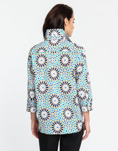 Load image into Gallery viewer, Halsey 3/4 Sleeve Granada Tile Print Shirt