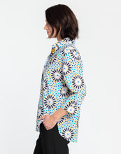 Load image into Gallery viewer, Halsey 3/4 Sleeve Granada Tile Print Shirt