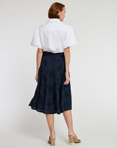 Gloria Floral Applique Skirt